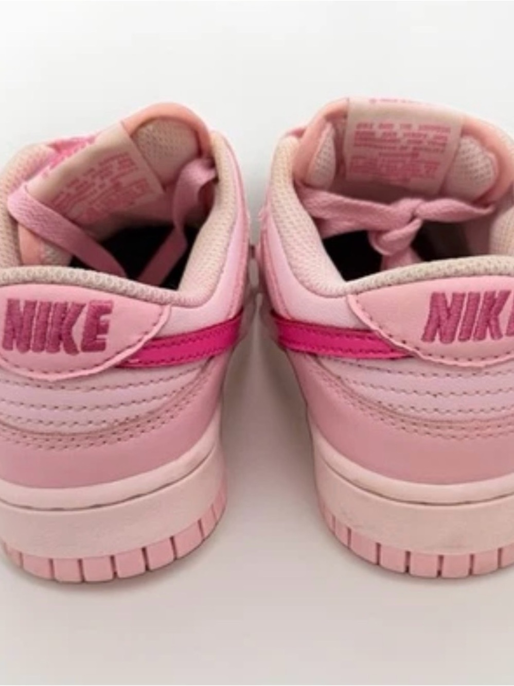Nike Dunk Low Sneakers shoes Triple Pink GS Youth Size 5.5Y Women 7 DH9765-600 - Picture 5 of 7